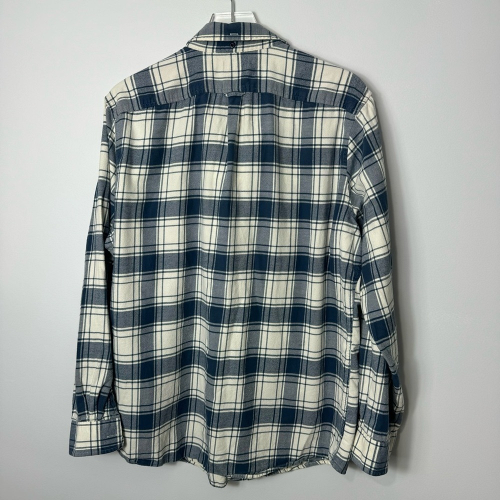 Ll Bean Flannel Men's Scotch Plaid Flannel Shirt, Slightly Fitted Large 1960 - Picture 3 of 3